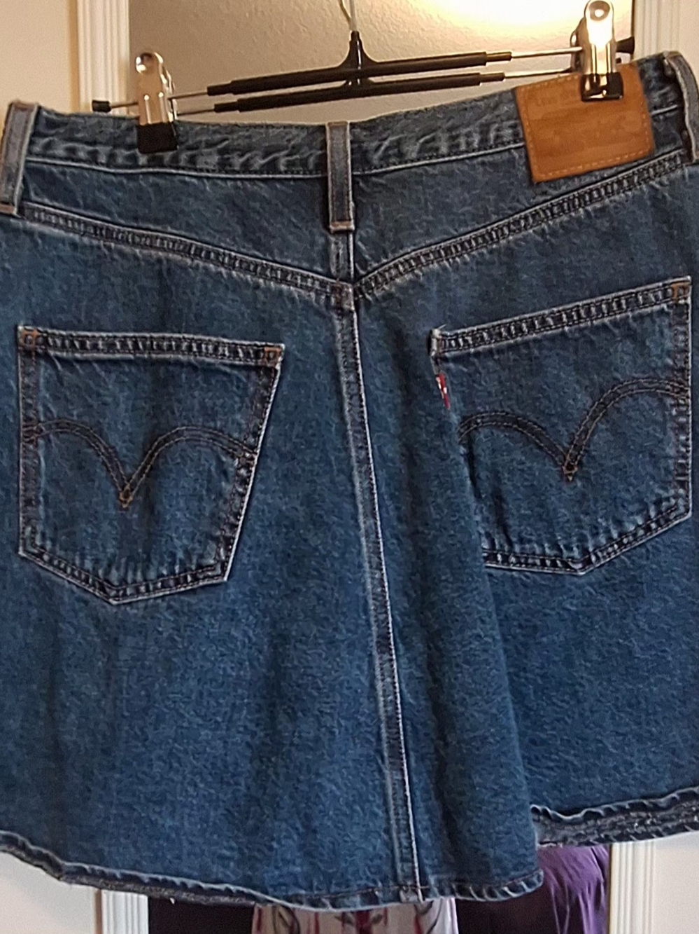 Levi's Blue Denim Bootcut Skirt - Picture 2 of 6